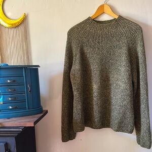 🫒🧶🪡🌟Cozy Olive Green Knit Sweater